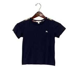 Burberry Children, T Shirt, Navy Nova Check, SIze 8Y, KB364